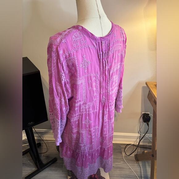 Johnny Was Pink Mini Dress - Picture 9 of 10